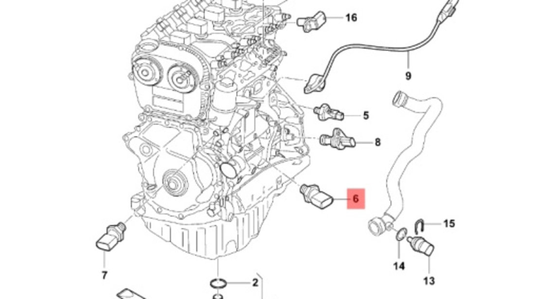 Senzor presiune ulei 038919081H Vw Passat B6 2.0 TDI 2007 BMP OEM 038919081H