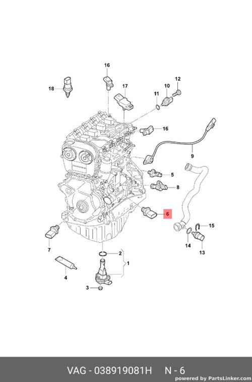 Senzor presiune ulei 038919081H Vw Passat B6 2.0 TDI 2007 BMP OEM 038919081H