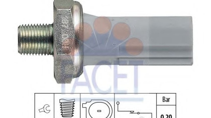 Senzor presiune ulei CITROEN C-CROSSER ENTERPRISE (2009 - 2016) FACET 7.0187 piesa NOUA