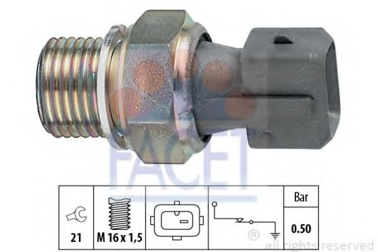 Senzor presiune ulei CITROEN XANTIA (X1) (1993 - 1998) FACET 7.0116 piesa NOUA