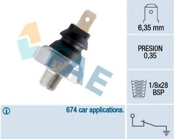 Senzor presiune ulei DAEWOO MATIZ (KLYA) (1998 - 2016) FAE 11610 piesa NOUA