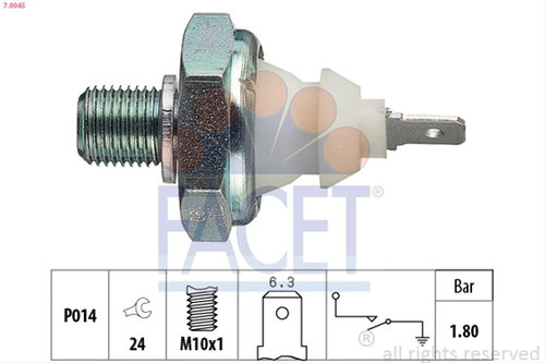 Senzor Presiune Ulei Facet Audi 7.0045
