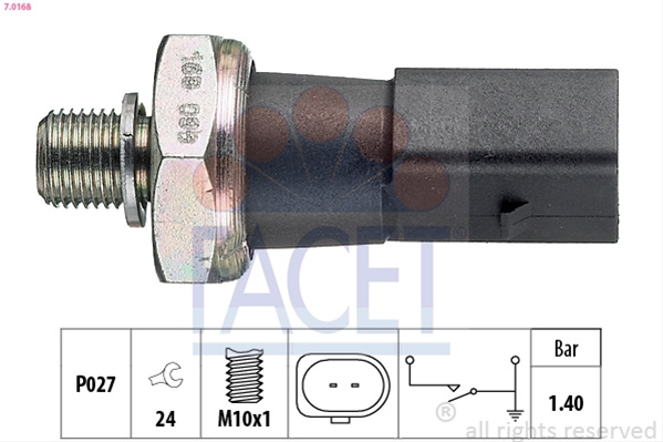 Senzor Presiune Ulei Facet Audi 7.0168