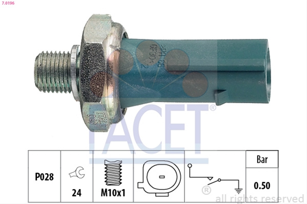 Senzor Presiune Ulei Facet Audi 7.0196