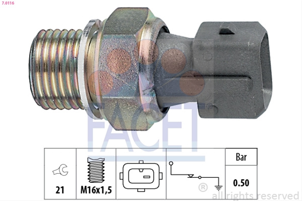 Senzor Presiune Ulei Facet Citroën 7.0116