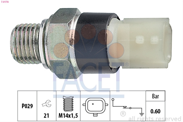 Senzor Presiune Ulei Facet Dacia 7.0178