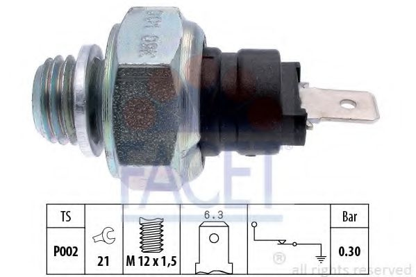 Senzor presiune ulei FIAT PANDA (141A) (1980 - 2004) FACET 7.0001 piesa NOUA