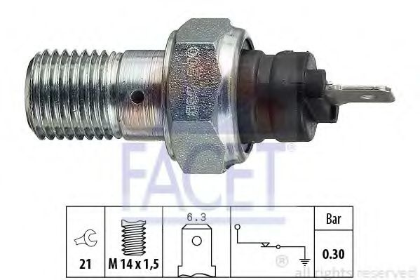 Senzor presiune ulei FIAT STRADA II (138A) (1982 - 1988) FACET 7.0003 piesa NOUA