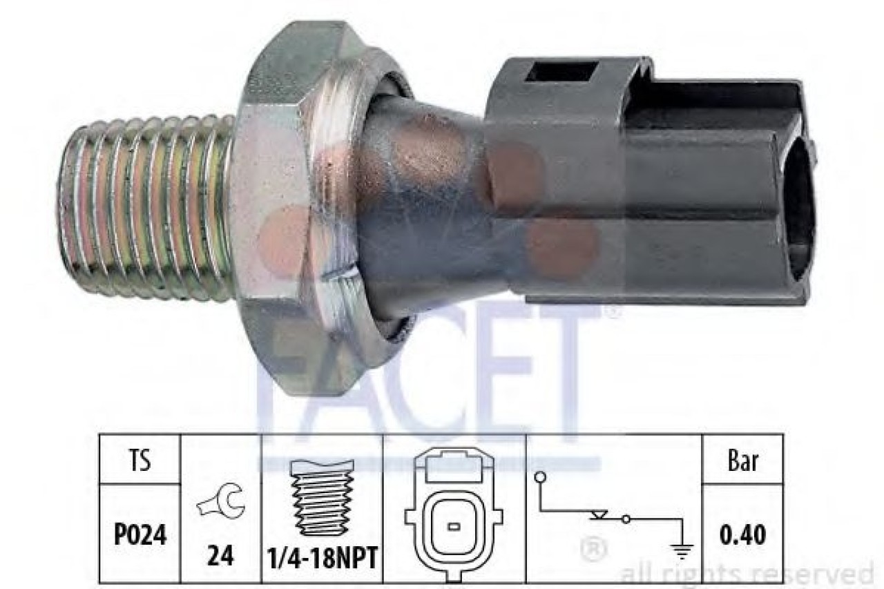 Senzor presiune ulei FORD FIESTA IV (JA, JB) (1995 - 2002) FACET 7.0145 piesa NOUA