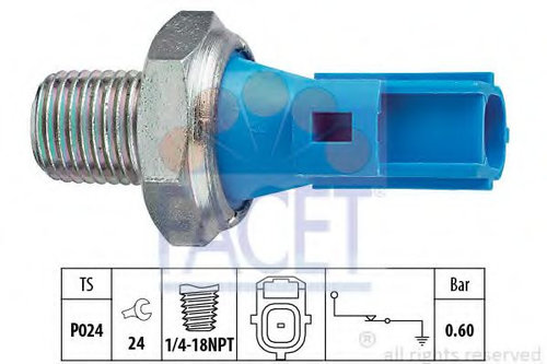 Senzor presiune ulei FORD TRANSIT platou / sasiu (FM, FN) (2000 - 2006) FACET 7.0147 piesa NOUA