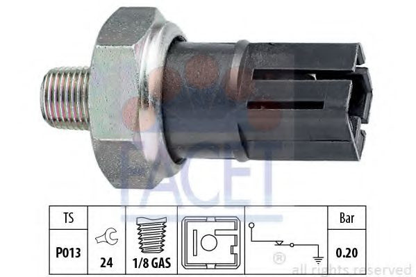 Senzor presiune ulei NISSAN ALMERA II (N16) (2000 - 2016) FACET 7.0042 piesa NOUA