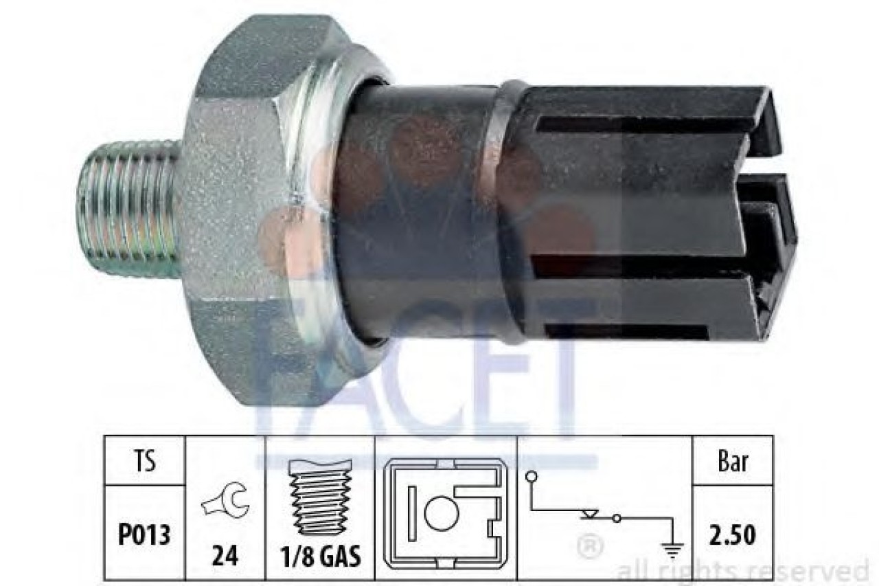 Senzor presiune ulei NISSAN PATROL V platou / sasiu (1998 - 2016) FACET 7.0160 piesa NOUA