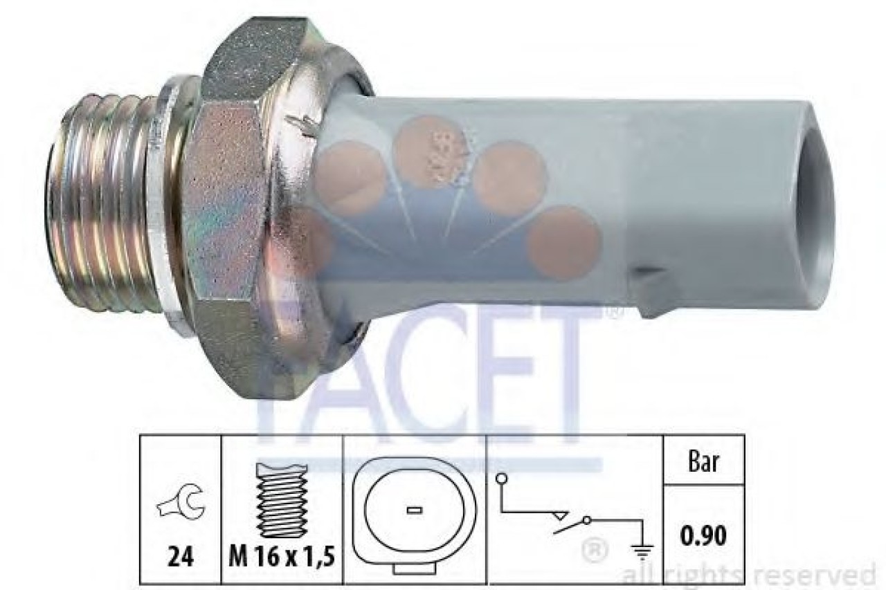 Senzor presiune ulei SKODA FABIA I (6Y2) (1999 - 2008) FACET 7.0150 piesa NOUA