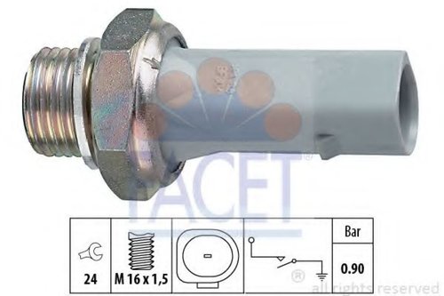 Senzor presiune ulei SKODA FABIA I (6Y2) (1999 - 2008) FACET 7.0150 piesa NOUA