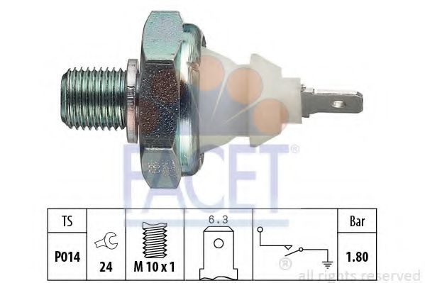 Senzor presiune ulei VW PASSAT Variant (3A5, 35I) (1988 - 1997) FACET 7.0045 piesa NOUA
