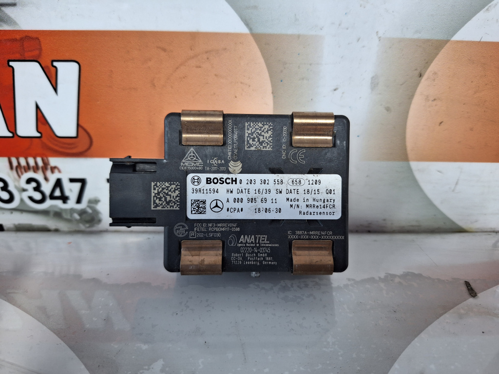 SENZOR RADAR / DISTRONIC Mercedes-Benz C-Class (2015->) [W205] 2.2 Motorina 2016, A0009056911 / 0203302558