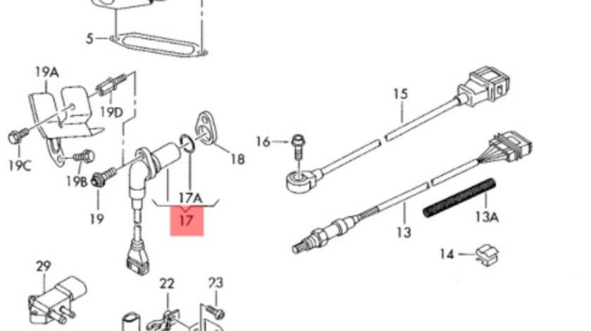 Senzor rotatie ax came Audi A4 8E 2002 2003 1.9 TDI AWX OEM 038906433A