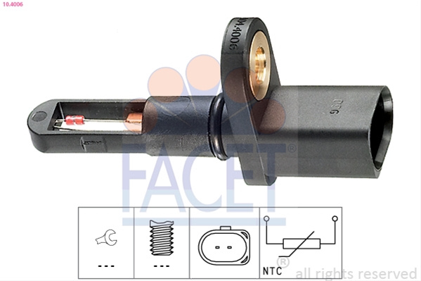 Senzor,temperatura Aer Admisie Facet Audi 10.4006
