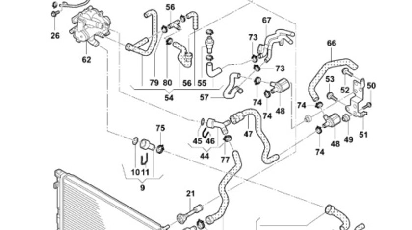 Senzor temperatura antigel 06A919501A Vw Golf 5 combi TDI 2007 BLS OEM 06A919501A