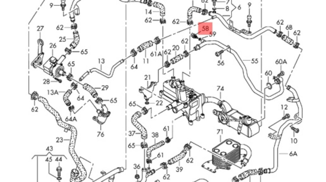 Senzor temperatura combustibil Audi A4 B8 2.0 TDI CAG Sedan 2009 OEM 059919523A