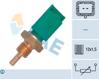 Senzor,temperatura compartiment motor CITROEN C5 III Break (TD) (2008 - 2016) FAE 33705 piesa NOUA