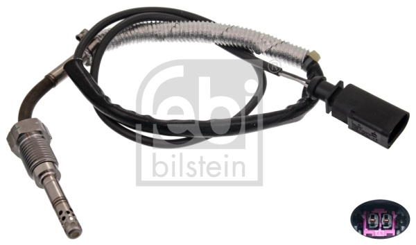 Senzor, temperatura gaze evacuare (49280 FEBI BILSTEIN) SEAT,SKODA,VW