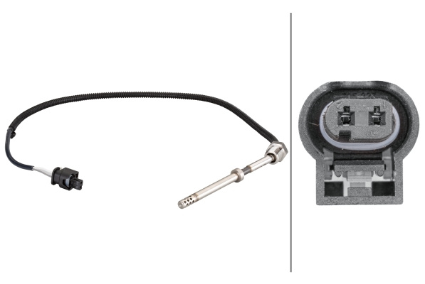 Senzor, temperatura gaze evacuare (6PT010376121 HELLA) MERCEDES-BENZ,SMART