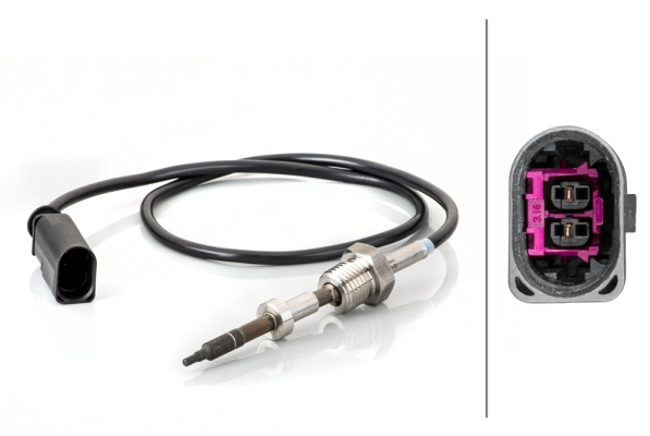 Senzor, temperatura gaze evacuare (6PT014494731 HELLA) VW
