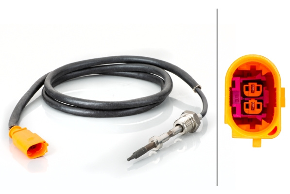 Senzor, temperatura gaze evacuare (6PT014494771 HELLA) VW