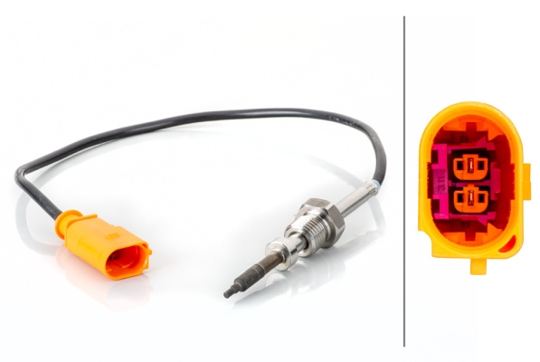 Senzor, temperatura gaze evacuare (6PT014494791 HELLA) VW