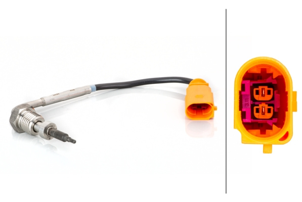 Senzor, temperatura gaze evacuare (6PT014494851 HELLA) AUDI,VW