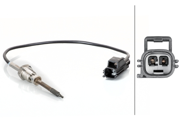 Senzor, temperatura gaze evacuare (6PT014495011 HELLA) VOLVO