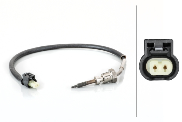 Senzor, temperatura gaze evacuare (6PT014495031 HELLA) MERCEDES-BENZ