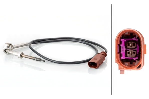 Senzor, temperatura gaze evacuare (6PT014495091 HELLA) AUDI,VW