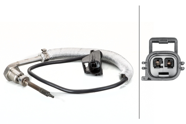 Senzor, temperatura gaze evacuare (6PT014495111 HELLA) VOLVO