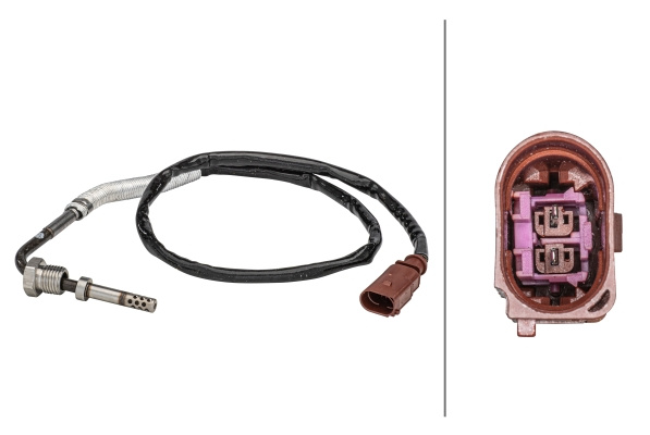 Senzor, temperatura gaze evacuare (6PT358181031 HELLA) VW