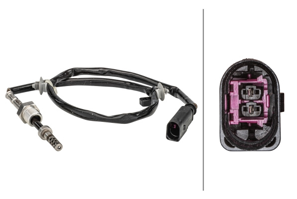 Senzor, temperatura gaze evacuare (6PT358181171 HELLA) AUDI