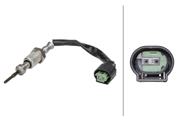 Senzor, temperatura gaze evacuare (6PT358181261 HELLA) BMW