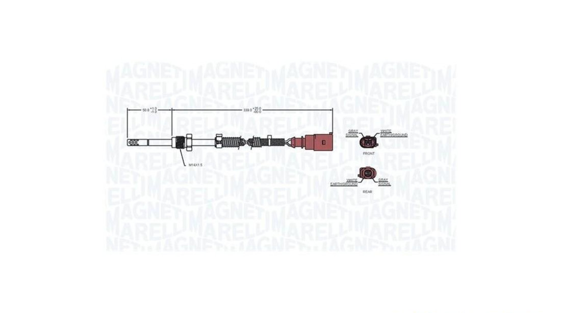 Senzor, temperatura gaze evacuare Audi AUDI A4 Allroad (8KH, B8) 2009-2016 #2 059906088M