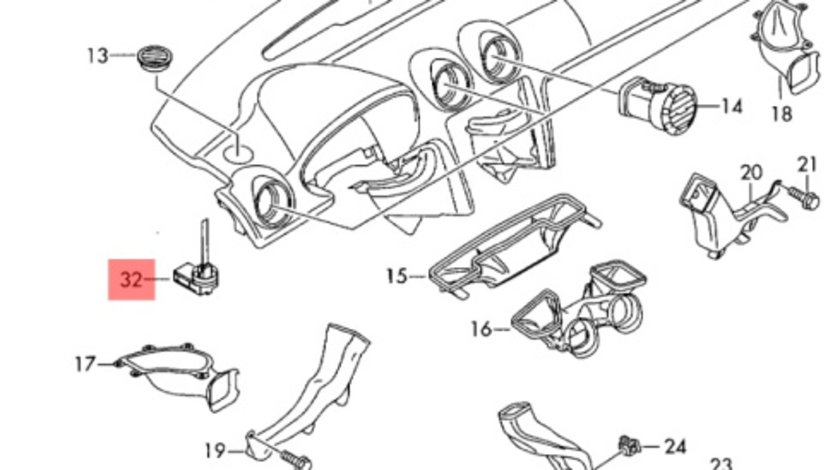 Senzor temperatura interior Audi A4 B8 2.7 TDI CGK OEM 3D0907543A