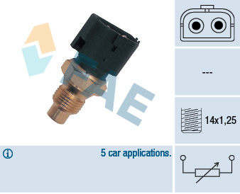Senzor,temperatura lichid de racire (32390 FAE) VOLVO