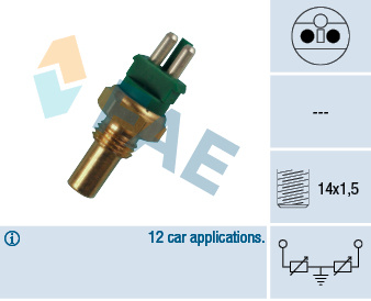 Senzor,temperatura lichid de racire (32510 FAE) MERCEDES-BENZ