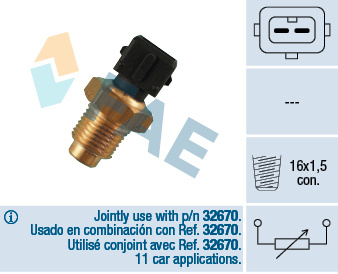 Senzor,temperatura lichid de racire (32540 FAE) ALFA ROMEO,FIAT,LANCIA