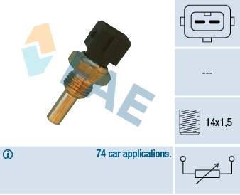 Senzor,temperatura lichid de racire (32560 FAE) BMW