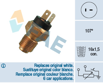 Senzor,temperatura lichid de racire (34080 FAE) Citroen