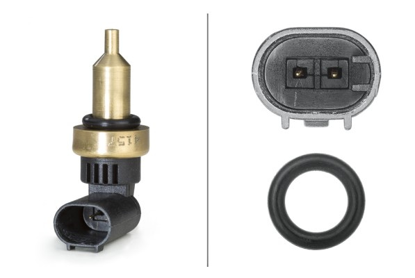 Senzor,temperatura lichid de racire (6PT358058191 HELLA) MERCEDES-BENZ