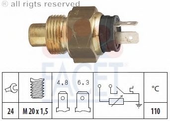 Senzor,temperatura lichid de racire ALFA ROMEO 155 (167) (1992 - 1997) FACET 7.3545 piesa NOUA
