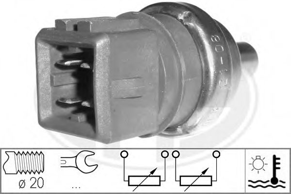 Senzor,temperatura lichid de racire AUDI A6 (4A, C4) (1994 - 1997) ERA 330497 piesa NOUA