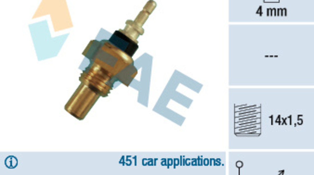 Senzor,temperatura lichid de racire chiulasa (32220 FAE) DAEWOO,MERCEDES-BENZ,PUCH,SSANGYONG,VW