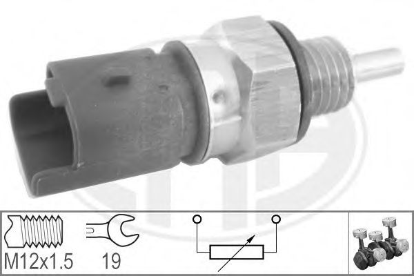 Senzor,temperatura lichid de racire CITROEN C2 (JM) (2003 - 2016) ERA 330624 piesa NOUA